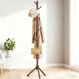 40 * 29 * 176cm Cabideiro, Cabideiro Vertical para Quarto, Mancebo Bolsa Pendurada, Mancebo, Cabide de Pé Livre com 8 Ganchos