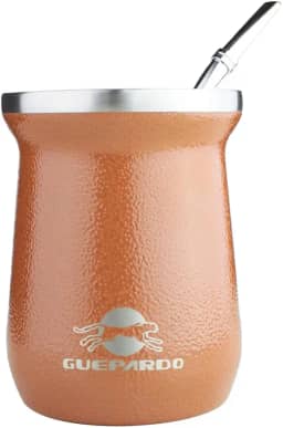 Guepardo, Cuia Termica Select com Bomba, ideal para Chimarrão ou Tererê, com Capacidade para 230ml.