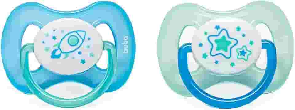 Buba Chupeta Comfort Tam.2 Noturna - Kit Foguete, Multicolor