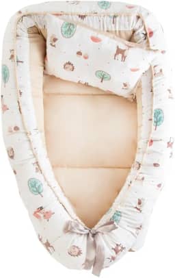 Ninho Bebê Redutor De Berço Ajustável Menina Menino Com Travesseiro (Bosque Encantado)