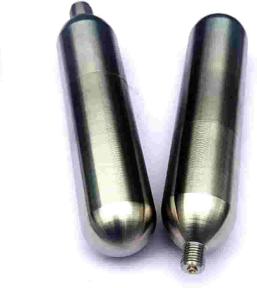 BEIST OUTDOOR Cartucho de CO2 recarregável de cilindro de 45 g de alta pressão para barril de cerveja cartucho de CO2 de aço inoxidável recarregável pneumático de 45 g
