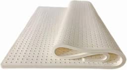 Topper De Colchão De Látex Natural Conforto Luxuoso | Alívio De Ponto De Pressão Calmante | Suporte Para Ombros, Quadris, Costas E Joelhos, 1 in, 160x200cm(63x79in)