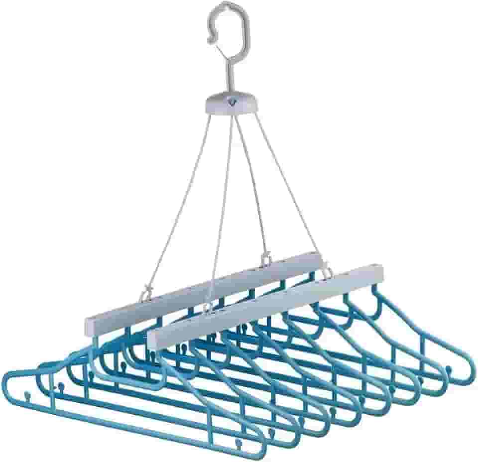 Varal Cabideiro 8 Cabides Retrátil Pratico Resistente Multiuso Compacto