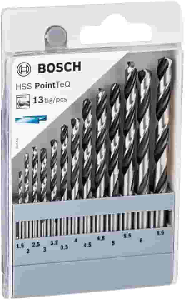 Bosch Jogo broca para metal HSS-PointTeQ 1,5-6,5mm 13 peças