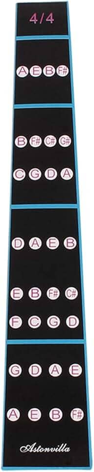 Adesivo de dedo removível de violino 4/4 para prática de iniciantes - Material de PVC