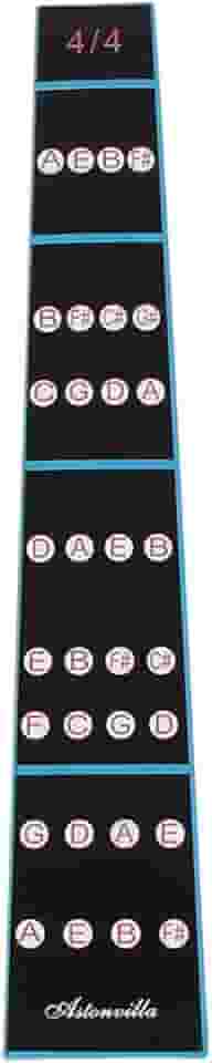 Adesivo de dedo removível de violino 4/4 para prática de iniciantes - Material de PVC