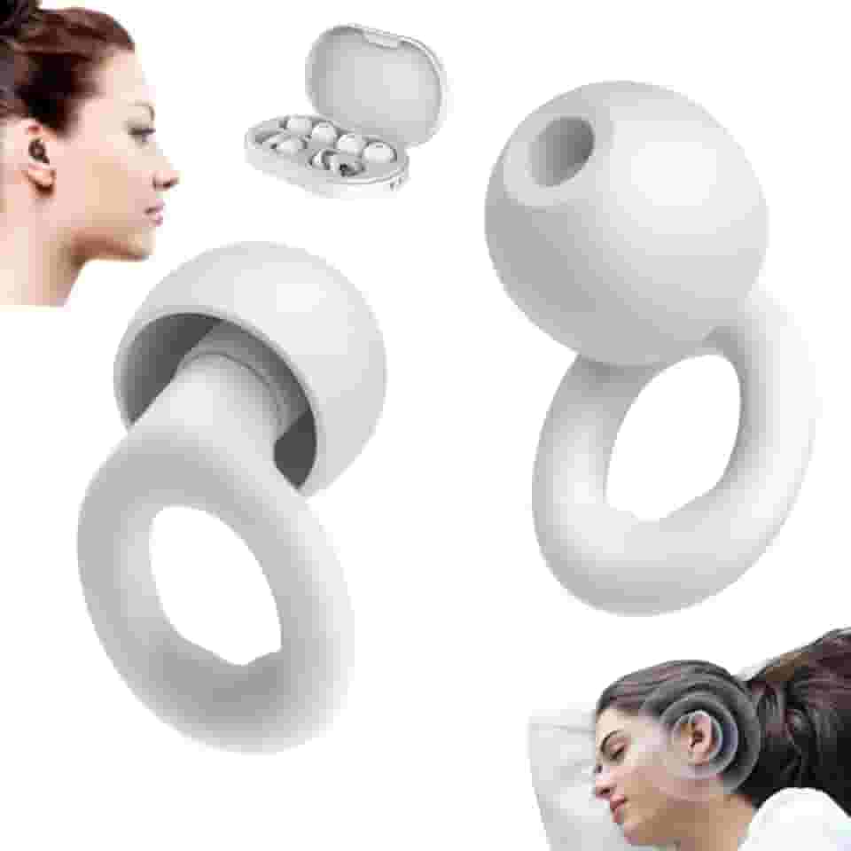 NWX Protetor de Ouvido para Dormir | Abafador de Ruídos e Tampão Auricular Antirruído | Silicone Confortável e Reutilizável para Sono Profundo, Anti Ronco e Noites Tranquilas