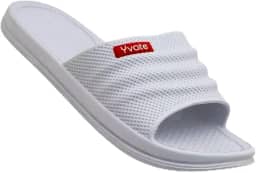 Yvate Sandália Chinelo Slide Leve Massageador Nuvem Macio Unissex Adulto Branco