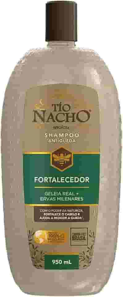 Tio Nacho Shampoo Fortalecedor Antiqueda Natural Com Poder Da Natureza Para Cabelo Fraco E Quebradiço, Fórmula Carbon Free Que Fortalece Os Fios E Reduz A Queda, 950 Ml, 1 Pack