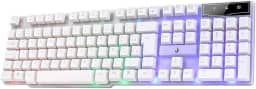 Teclado Gamer Semi - Mecânico Rise Mode G1 Rgb Ptbr (Branco)