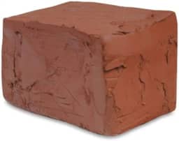 Argila Escolar Vermelha 1kg Rezende