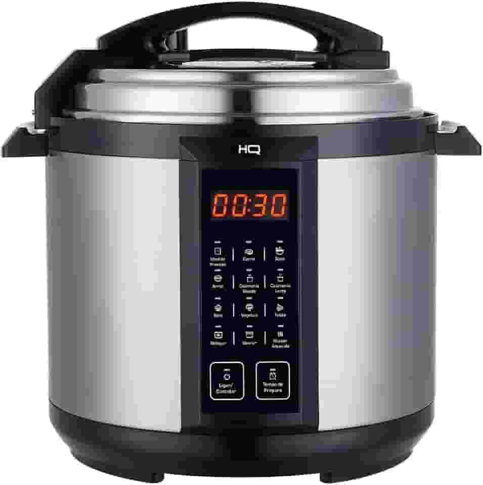 Panela de Pressão Elétrica Multifuncional Digital HQ 6L Inox HQ-Y6DI (220V)