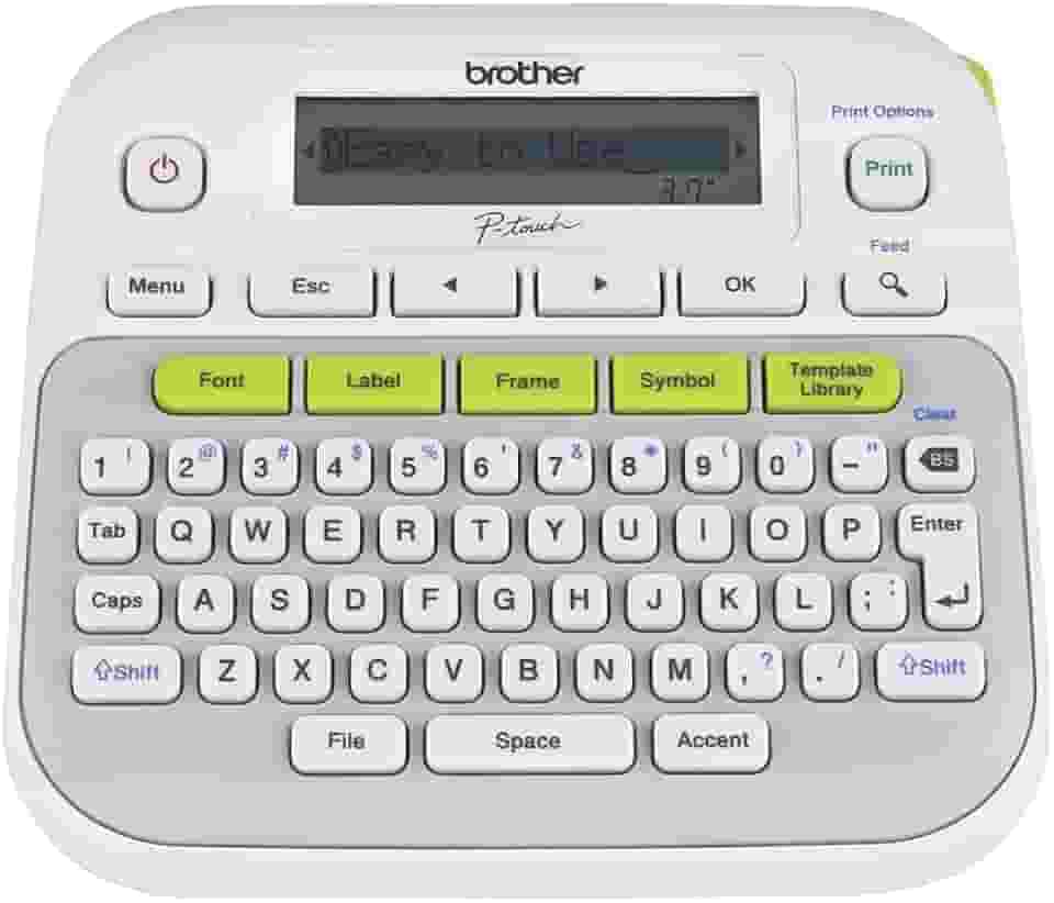 Rotulador Eletrônico de uso doméstico - PTD210 Brother, Branco