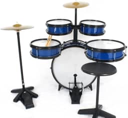 BATERIA INFANTIL ROCK BABY AM2 AZUL COM CHIMBAL
