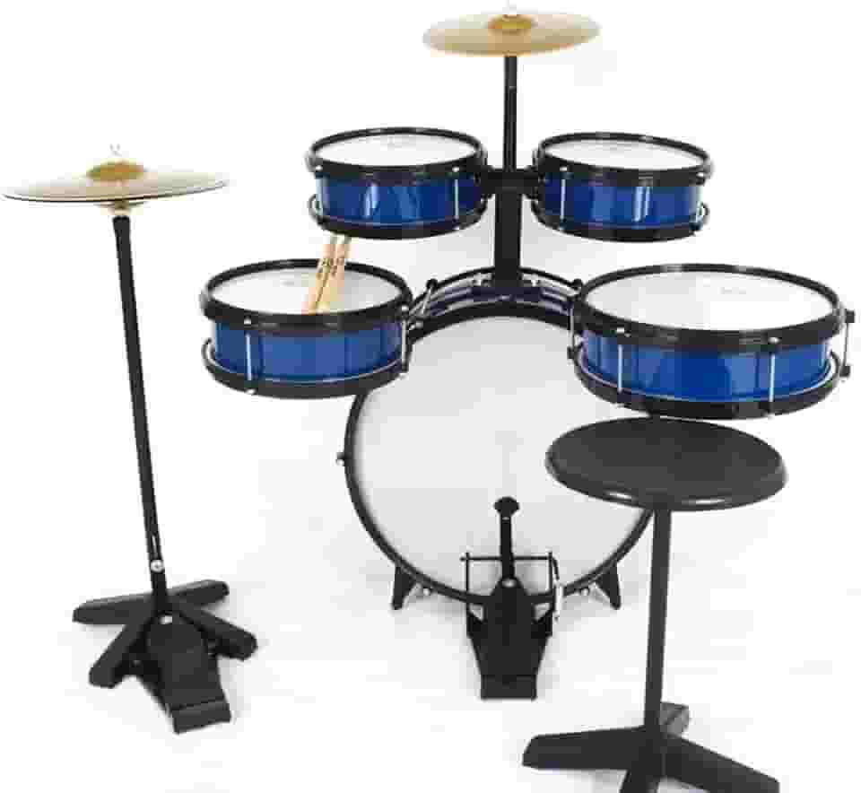BATERIA INFANTIL ROCK BABY AM2 AZUL COM CHIMBAL