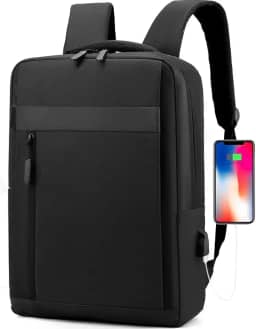 Mochila Bolsa Executiva Notebook Reforçada Impermeável Masculino Feminino Cabo USB Moderna Trabalho Escola Viagens