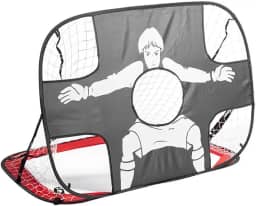 Rede de gol de futebol dobrável dupla portátil para crianças, conjunto portátil de treinamento de futebol interno/externo