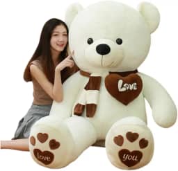 pelucia urso gigante macio e bem cheio teddy