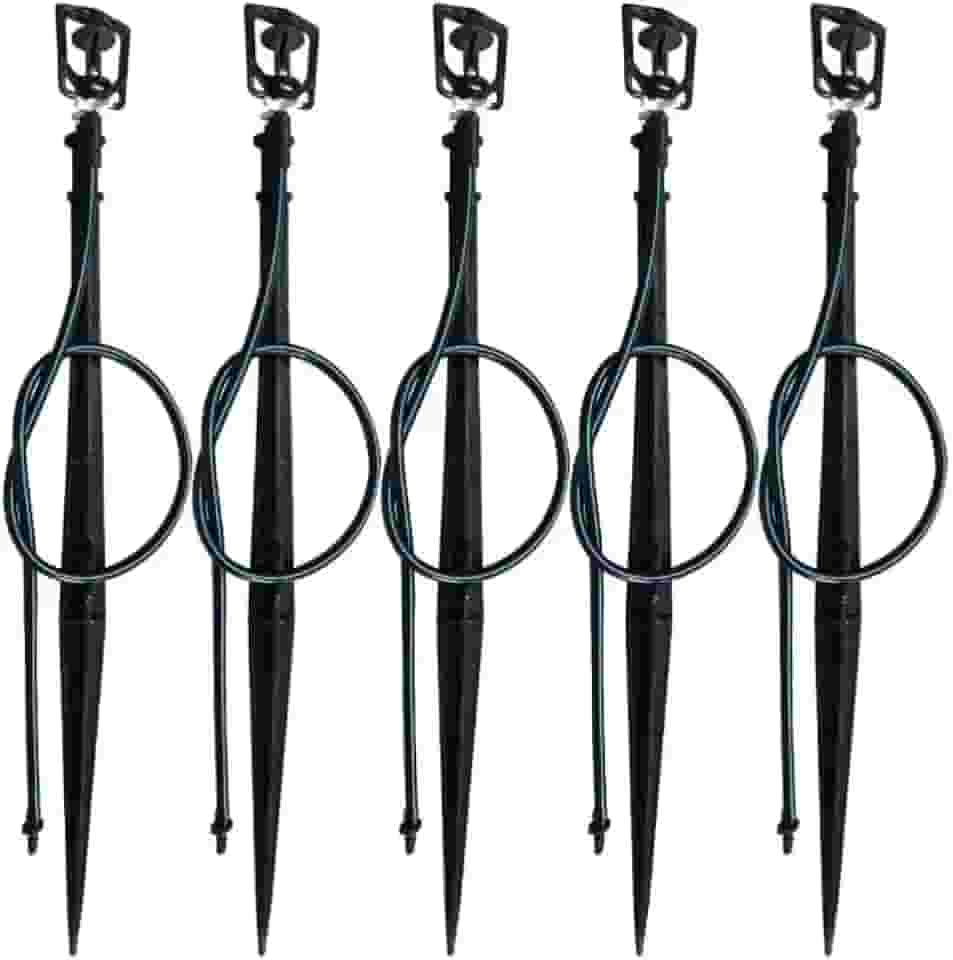 Micro Aspersores Irrigacao Com Haste E Microtubo 10 Unidades Branco