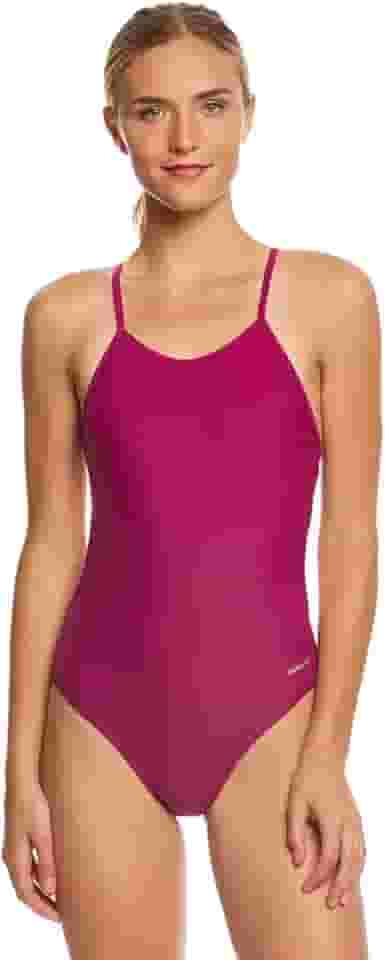 Maiô feminino atlético Micro Back – Traje de banho competitivo para natação de colo