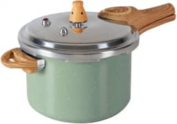 Brinox - Panela de Pressão Antiaderente Ceramic Life com Fundo de Indução 4,2L Pressure - Verde