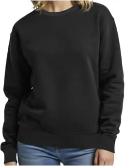 Blusa de Frio Feminina Moletom Flanelado Básica Gola Redonda Manga Longa Vaide