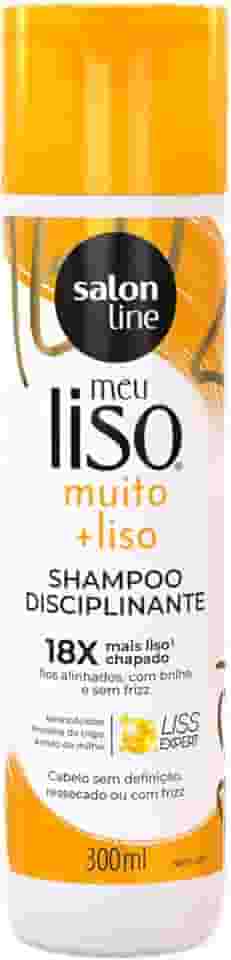 Salon Line, Shampoo, Meu Liso, Muito + Liso, Vegano - Cabelos Lisos, 300 ml