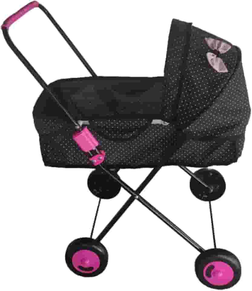 Carrinho de Boneca Xikitita Infantil Brinquedo De Passeio Para O Bebe Reborn De Sua Filha, Com Capota Dobrável, Trava Automática, Desmontável e Portátil.