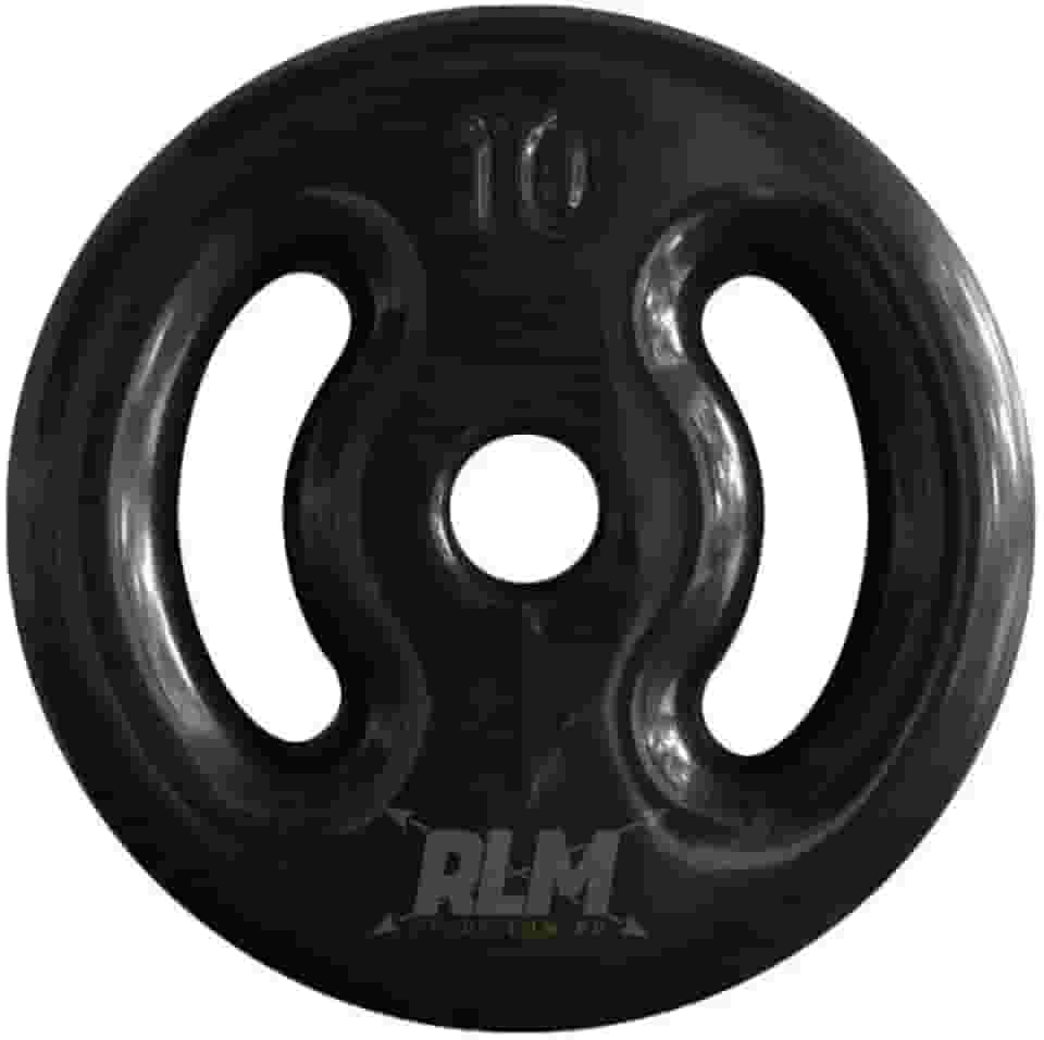 Anilha Emborrachada 10 Kg - Preta