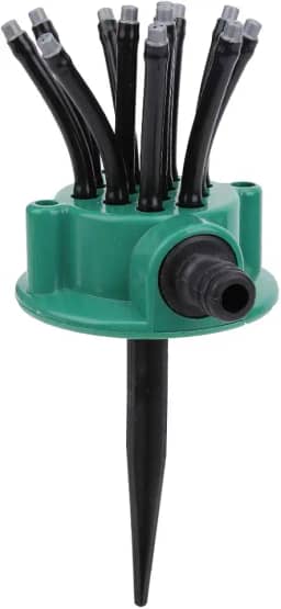 ZAWELIYO Aspersores de Jardim Rotativos de 360 graus, Aspersores Automáticos de Grama Automática de 12 Cabeças, Irrigação de água para Gramado, Quintal, Jardim, Irrigação Agrícola