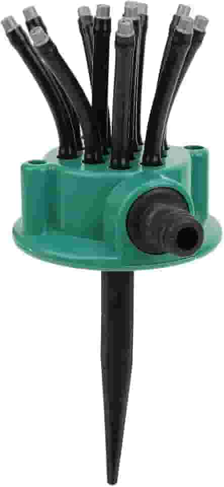 ZAWELIYO Aspersores de Jardim Rotativos de 360 graus, Aspersores Automáticos de Grama Automática de 12 Cabeças, Irrigação de água para Gramado, Quintal, Jardim, Irrigação Agrícola