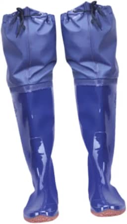 menolana Botas de pesca masculinas, botas de chuva de PVC respiráveis para caça, de cano alto para agricultura, de pesca à prova d'água para vadear