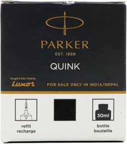 Tinta para Caneta Tinteiro Parker Preta 30mL
