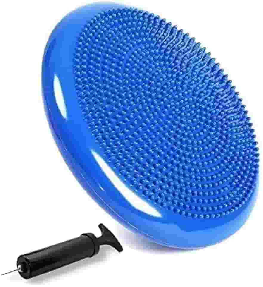 Disco De Equilíbrio Inflável Balance Almofada Cushion Pilates Yoga Fisioterapia Fitness 33cm c Bomba (cores variadas)