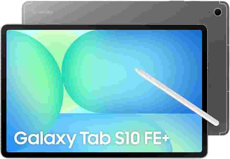 Samsung Tablet Galaxy Tab S10 FE+ 5G, Cinza, 128GB, 8GB, Tela 13.1' 90Hz, S Pen e Capa Inclusas