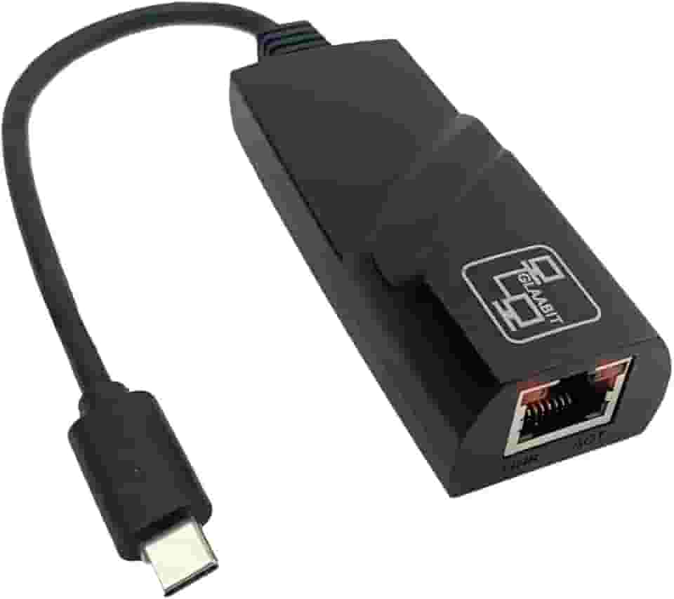 Adaptador de Rede USB 3.0 Tipo-C para RJ45 Gigabit - Velocidade de 10/100/1000 Mbps, Compatível com Windows e Mac