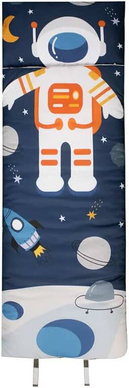 Saco de Dormir Infantil Mini Cama Médio Com Zíper Astronauta