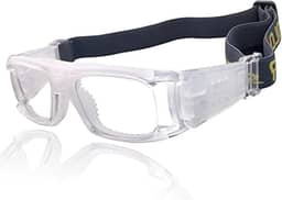 Óculos de proteção esportivos com design de campo de visão grande para basquete, futebol, vôlei, squash, hóquei