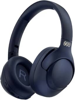 Fone de Ouvido Bluetooth QCY H3 ANC, Cancelamento de Ruído Ativo Headphone Bluetooth 5.4 Headset com Microfone, Certificação Hi-Res Audio, Conexão Multipontos, 60 horas reprodução (Azul)