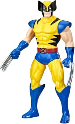 Marvel, Boneco Wolverine, Amarelo, Azul e Preto