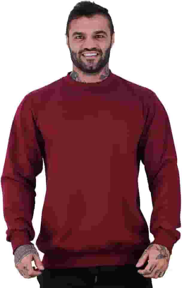 Blusa Moletom Basic MXD Conceito Sem Touca Academia Fitness Casual Lisa Sem Estampa