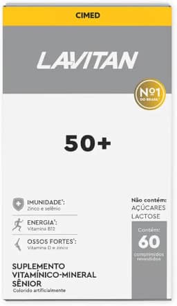 Multivitamínico Lavitan 50+ Com 60 Comprimidos