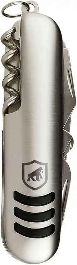 Gshield Canivete Dobrável Multifunção com Abridor de Garrafa, Alicate, Saca-Rolhas Integrado em Aço Inoxidável, Survivor