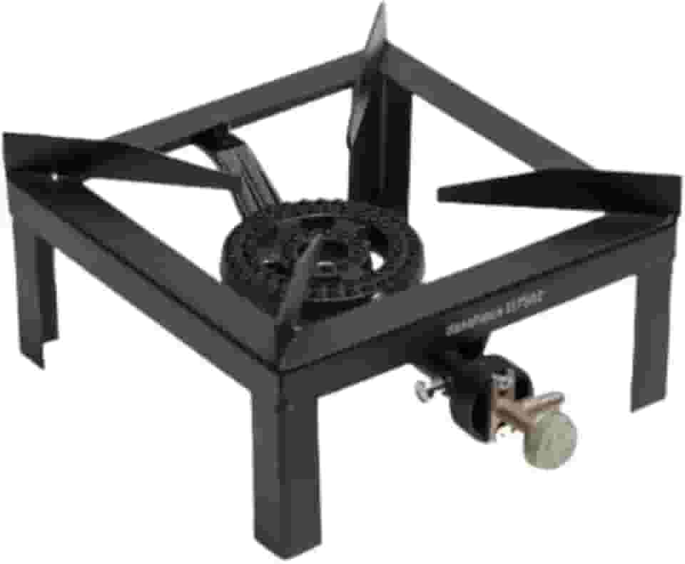 FOGAO SEMI INDUSTRIAL ALTA PRESSAO 1 BOCA FOGAREIRO COM QUEIMADOR EM FERRO FUNDIDO