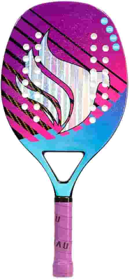 Raquete Beach Tennis em Fibra de Vidro | Pichau Midnight Miami + Capa Protetora | 12 Meses de Garantia