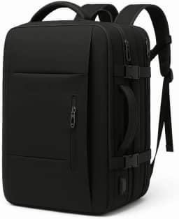 Mochila de Viagem Executiva Expansivel Grande Masculina Feminina Mochila Avião para Notebook 17P Linha Antifurto Reforçada USB Impermeável Escolar Faculdade Trabalho Presente Linha Tumi