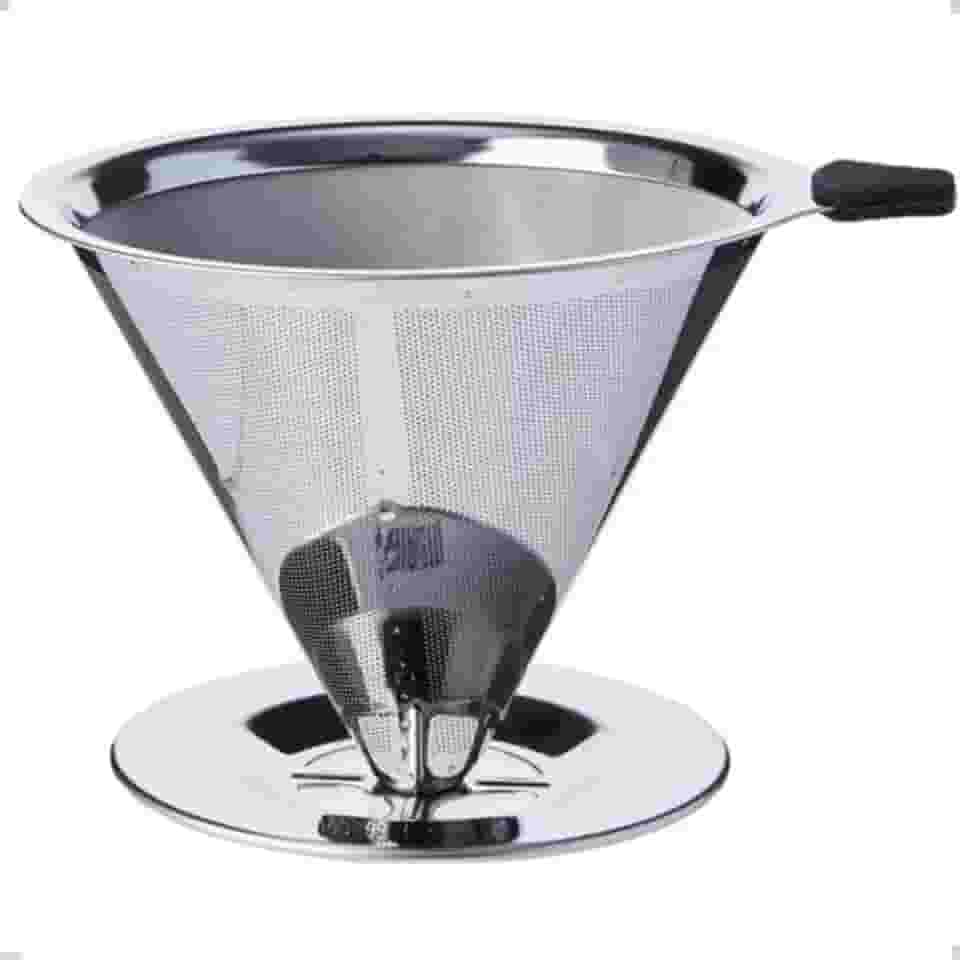 Coador Filtro de Café103 Inox Reutilizável e Sustentável Durável Fácil de Limpar Dispensa Filtro de Papel Econômico Premium