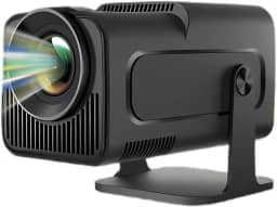 Projetor Portátil HY320 HD com Android, Resolução 1080P, 300 Lúmens ANSI, Wi-Fi Dual Band, Compacto, Leve e Ideal para Cinema em Casa ou Apresentações - Multilíngue e Alta Fidelidade
