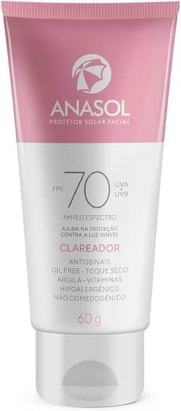 Anasol - Protetor Solar Facial FPS 70 Clareador 60g