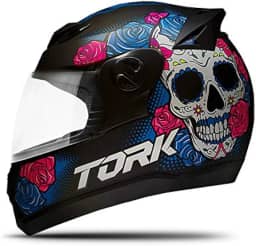 CAPACETE FECHADO PRO TORK EVOLUTION 788 G7 MEXICAN SKULL FOSCO PRETO TAM. 58